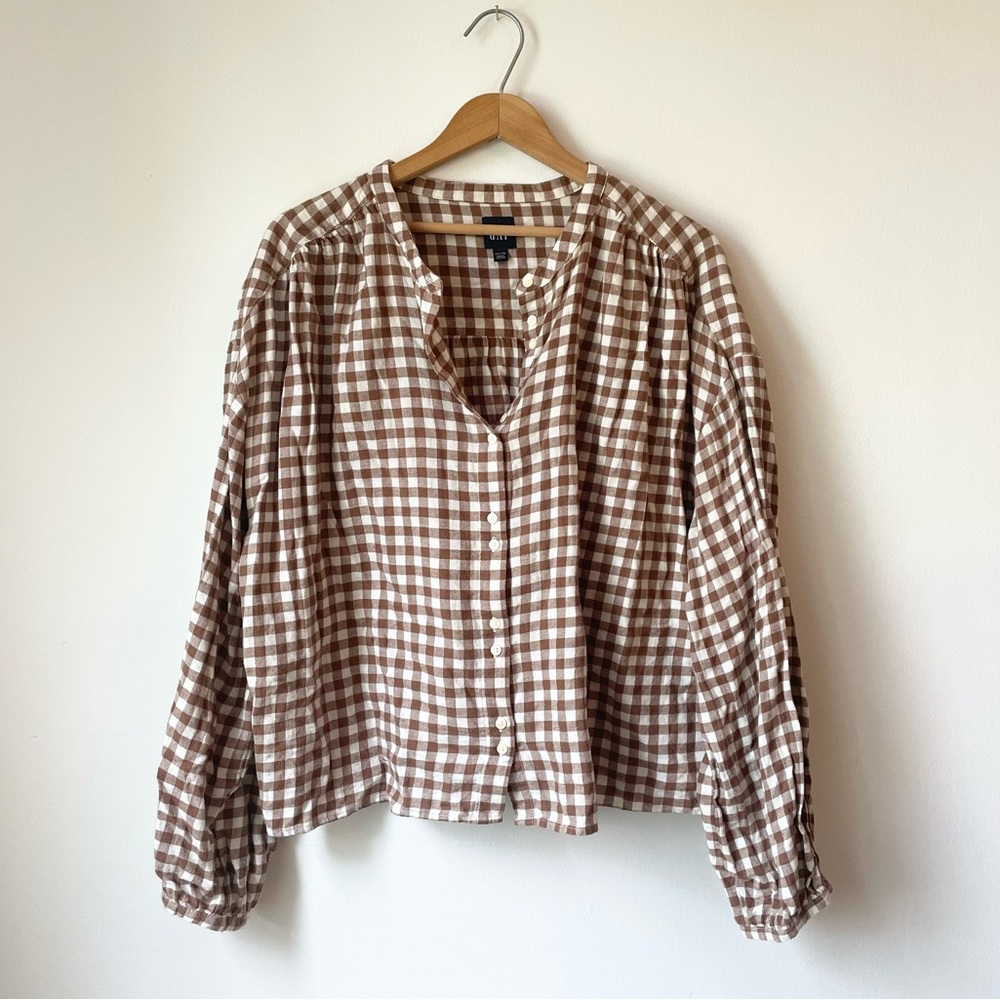 Flannel Double-Button Top // GAP